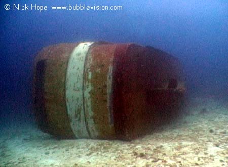 Chinese wreck stern, Similan Islands